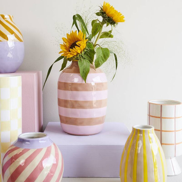 Yellow Stripe Vase