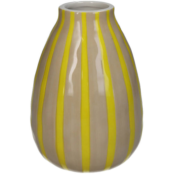 Yellow Stripe Vase